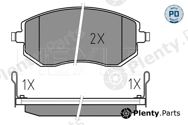Meyle 0252386517/PD — Brake Pad Set, disc brake MEYLE-PD: Advanced performance and design.