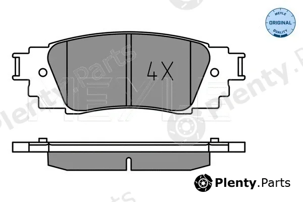 Meyle 0252243415 — Brake Pad Set, disc brake MEYLE-ORIGINAL: True to OE.
