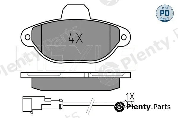 Meyle 0252143617/PD — Brake Pad Set, disc brake MEYLE-PD: Advanced performance and design.