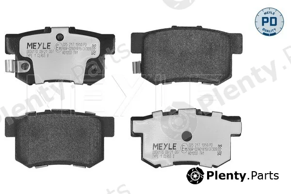 Meyle 0252171914/PD — Brake Pad Set, disc brake MEYLE-PD: Advanced performance and design.