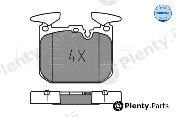 Meyle 0252502818 — Brake Pad Set, disc brake MEYLE-ORIGINAL: True to OE.