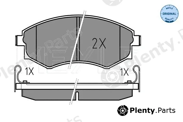 Meyle 0252172517/W — Brake Pad Set, disc brake MEYLE-ORIGINAL: True to OE.