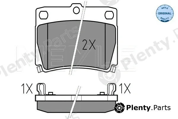 Meyle 0252359315/W — Brake Pad Set, disc brake MEYLE-ORIGINAL: True to OE.
