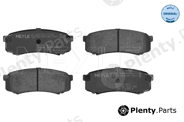Meyle 0252194715/W — Brake Pad Set, disc brake MEYLE-ORIGINAL: True to OE.