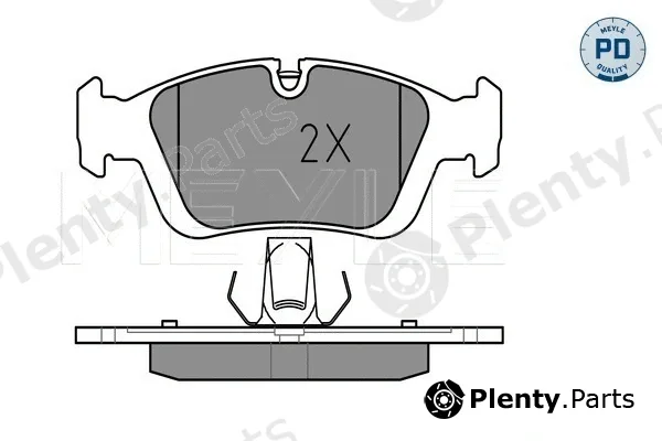 Meyle 0252328717/PD — Brake Pad Set, disc brake MEYLE-PD: Advanced performance and design.