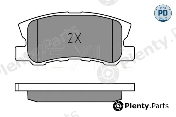 Meyle 0252358216/PD — Brake Pad Set, disc brake MEYLE-PD: Advanced performance and design.
