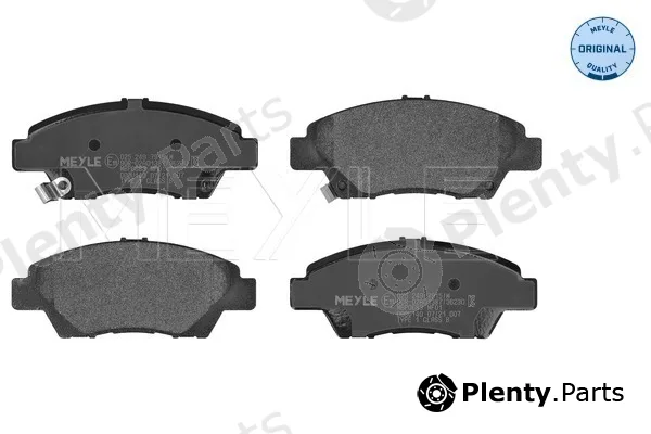 Meyle 0252497915/W — Brake Pad Set, disc brake MEYLE-ORIGINAL: True to OE.