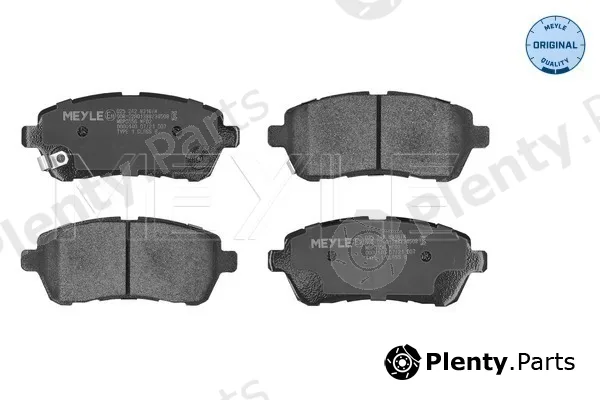 Meyle 0252428316/W — Brake Pad Set, disc brake MEYLE-ORIGINAL: True to OE.