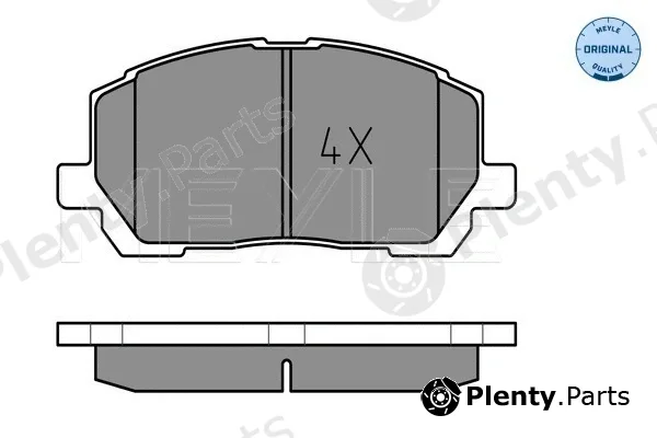 Meyle 0252370317/W — Brake Pad Set, disc brake MEYLE-ORIGINAL: True to OE.