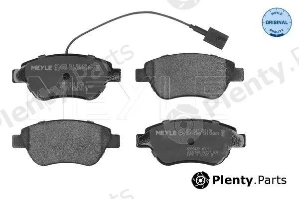 Meyle 0252370517/W — Brake Pad Set, disc brake MEYLE-ORIGINAL: True to OE.