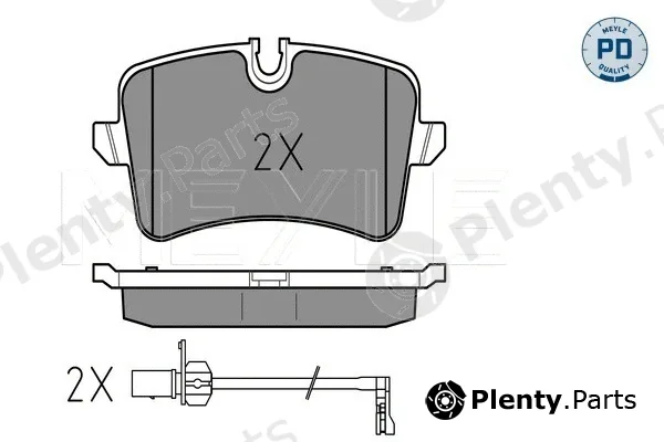 Meyle 0252460617/PD — Brake Pad Set, disc brake MEYLE-PD: Advanced performance and design.