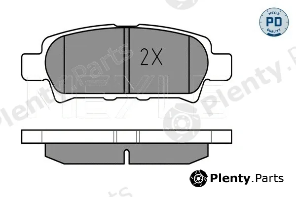 Meyle 0252401416/PD — Brake Pad Set, disc brake MEYLE-PD: Advanced performance and design.