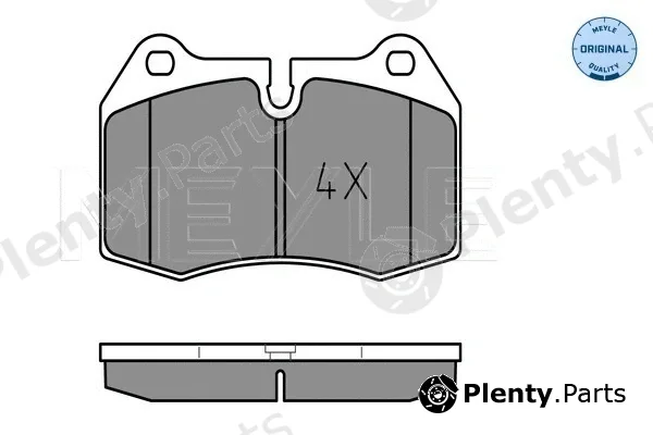 Meyle 0252147118 — Brake Pad Set, disc brake MEYLE-ORIGINAL: True to OE.