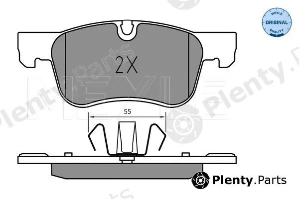 Meyle 0252583617 — Brake Pad Set, disc brake MEYLE-ORIGINAL: True to OE.