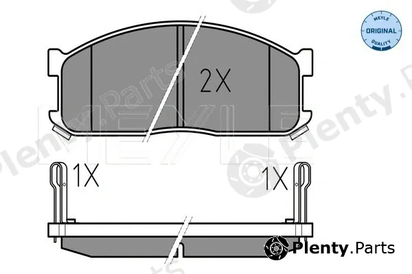 Meyle 0252000215/W — Brake Pad Set, disc brake MEYLE-ORIGINAL: True to OE.