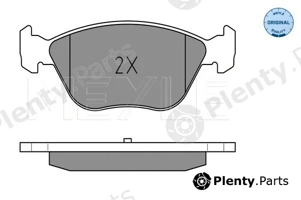 Meyle 0252163619/W — Brake Pad Set, disc brake MEYLE-ORIGINAL: True to OE.