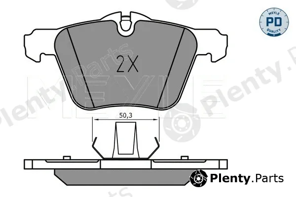 Meyle 0252407920/PD — Brake Pad Set, disc brake MEYLE-PD: Advanced performance and design.