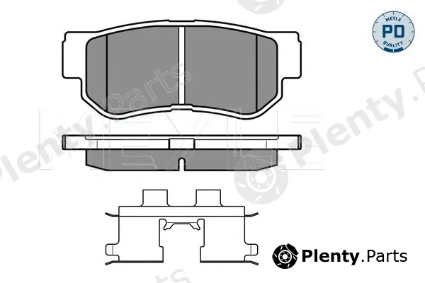 Meyle 0252354314/PD — Brake Pad Set, disc brake MEYLE-PD: Advanced performance and design.