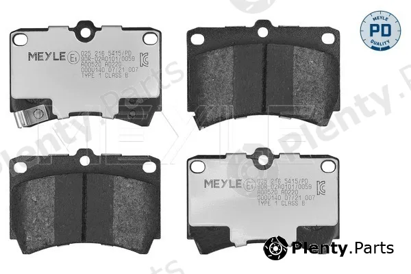 Meyle 0252165415/PD — Brake Pad Set, disc brake MEYLE-PD: Advanced performance and design.