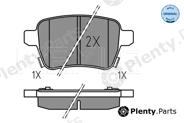 Meyle 0252597317 — Brake Pad Set, disc brake MEYLE-ORIGINAL: True to OE.