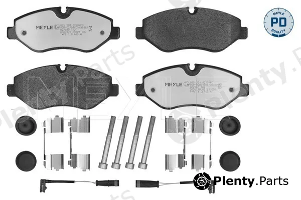 Meyle 0252919220/PD — Brake Pad Set, disc brake MEYLE-PD: Advanced performance and design.