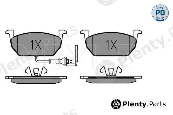 Meyle 0252203517/PD — Brake Pad Set, disc brake MEYLE-PD: Advanced performance and design.