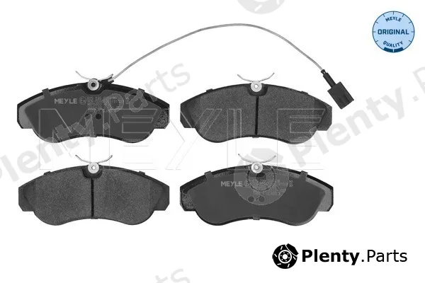 Meyle 0252360319/W — Brake Pad Set, disc brake MEYLE-ORIGINAL: True to OE.