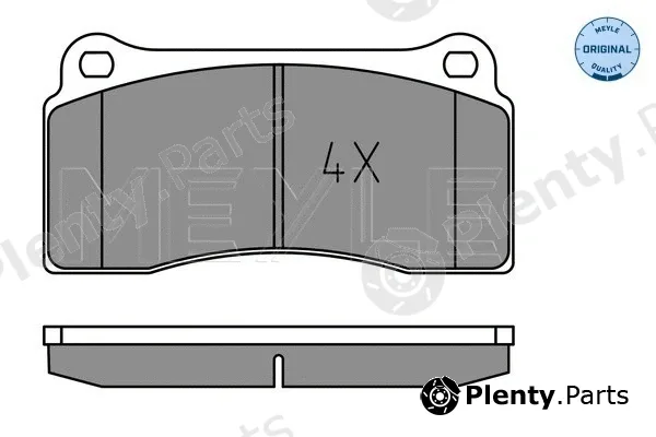 Meyle 0252329318 — Brake Pad Set, disc brake MEYLE-ORIGINAL: True to OE.