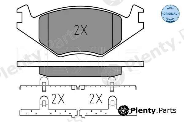 Meyle 0252088719 — Brake Pad Set, disc brake MEYLE-ORIGINAL: True to OE.