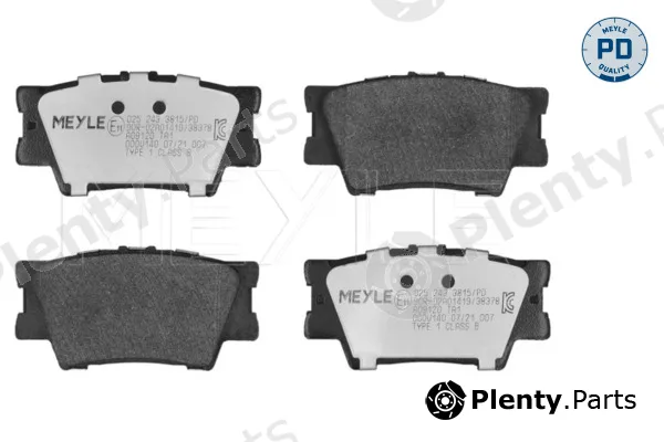 Meyle 0252433815/PD — Brake Pad Set, disc brake MEYLE-PD: Advanced performance and design.