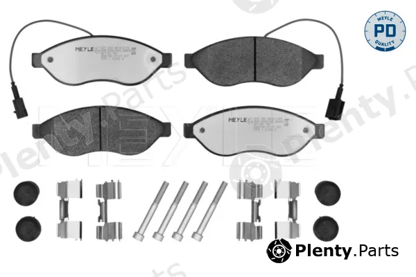 Meyle 0252446819-2/PD — Brake Pad Set, disc brake MEYLE-PD: Advanced performance and design.
