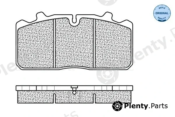 Meyle 0252908826/S — Brake Pad Set, disc brake MEYLE-ORIGINAL: True to OE.