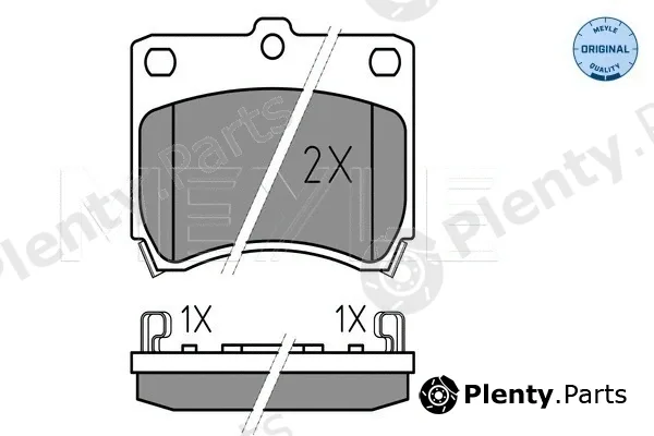 Meyle 0252135514/W — Brake Pad Set, disc brake MEYLE-ORIGINAL: True to OE.