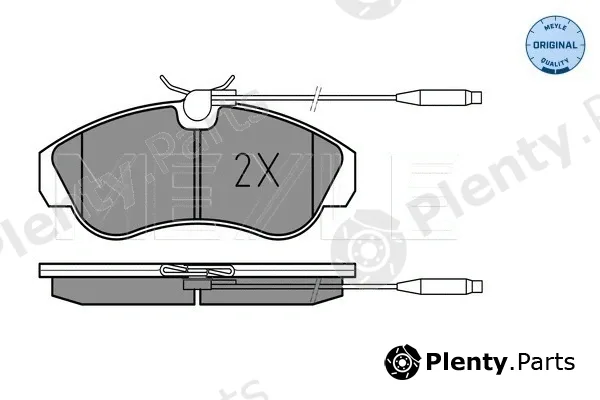 Meyle 0252179919/W — Brake Pad Set, disc brake MEYLE-ORIGINAL: True to OE.