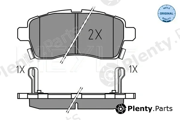 Meyle 0252285015 — Brake Pad Set, disc brake MEYLE-ORIGINAL: True to OE.