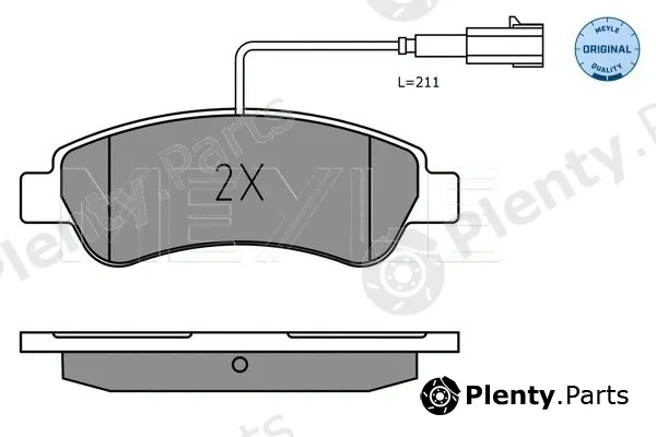 Meyle 0252204119 — Brake Pad Set, disc brake MEYLE-ORIGINAL: True to OE.