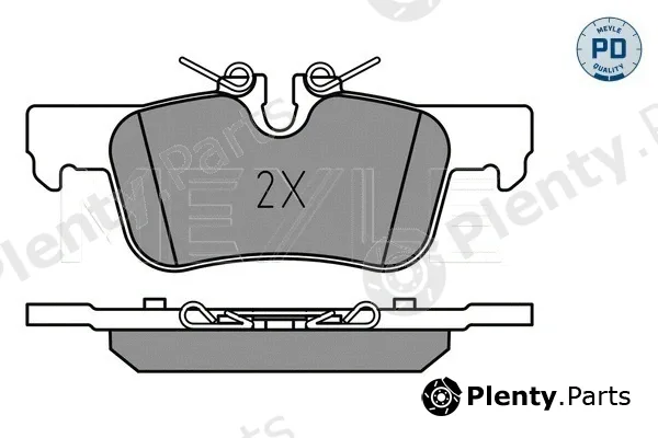 Meyle 0252533116/PD — Brake Pad Set, disc brake MEYLE-PD: Advanced performance and design.