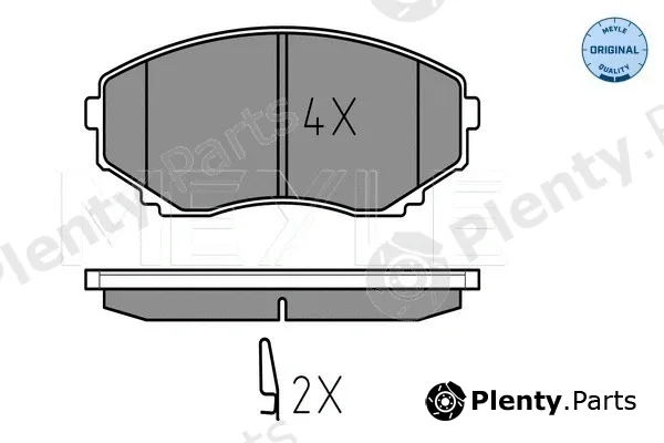 Meyle 0252351516/W — Brake Pad Set, disc brake MEYLE-ORIGINAL: True to OE.