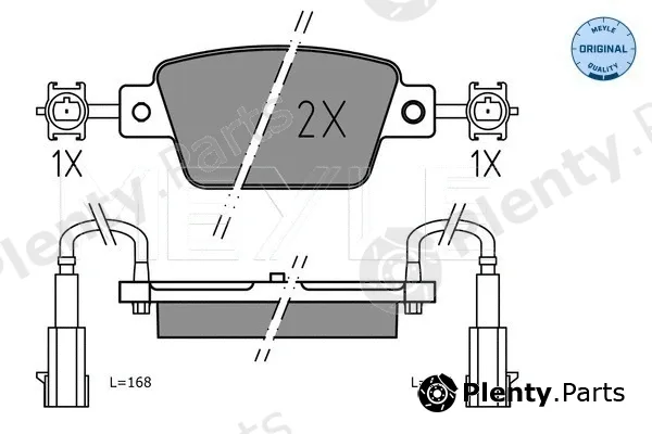 Meyle 0252371418 — Brake Pad Set, disc brake MEYLE-ORIGINAL: True to OE.