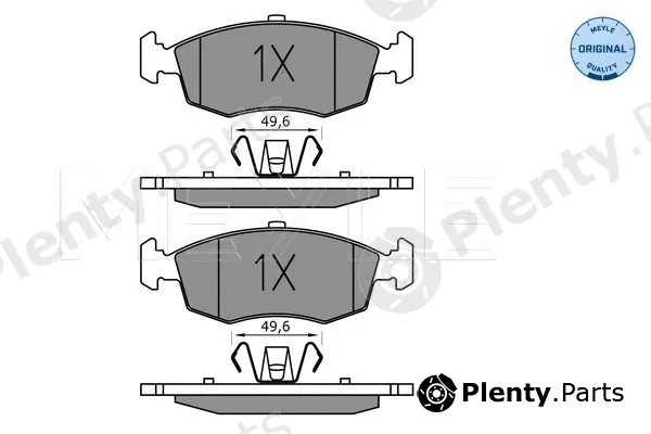 Meyle 0252532317 — Brake Pad Set, disc brake MEYLE-ORIGINAL: True to OE.