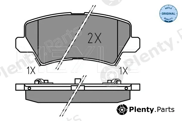 Meyle 0252290115 — Brake Pad Set, disc brake MEYLE-ORIGINAL: True to OE.