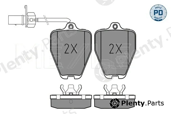 Meyle 0252145218/PD — Brake Pad Set, disc brake MEYLE-PD: Advanced performance and design.