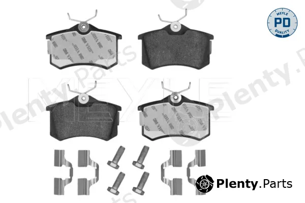 Meyle 0252096115/PD — Brake Pad Set, disc brake MEYLE-PD: Advanced performance and design.
