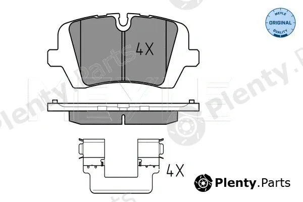 Meyle 0252572016 — Brake Pad Set, disc brake MEYLE-ORIGINAL: True to OE.