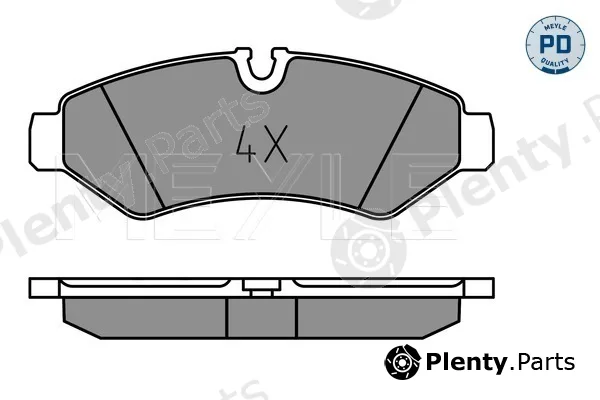 Meyle 0252074720/PD — Brake Pad Set, disc brake MEYLE-PD: Advanced performance and design.