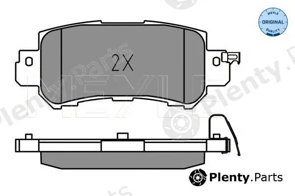 Meyle 0252554014 — Brake Pad Set, disc brake MEYLE-ORIGINAL: True to OE.