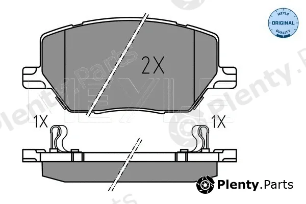 Meyle 0252216520 — Brake Pad Set, disc brake MEYLE-ORIGINAL: True to OE.