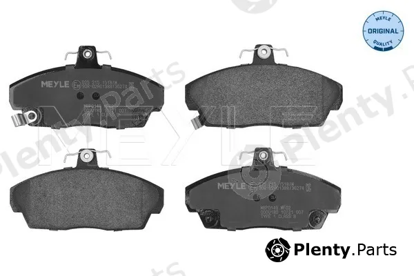 Meyle 0252151518/W — Brake Pad Set, disc brake MEYLE-ORIGINAL: True to OE.