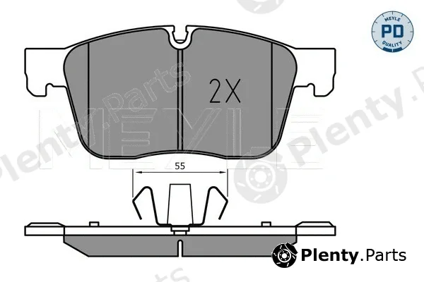 Meyle 0252230218/PD — Brake Pad Set, disc brake MEYLE-PD: Advanced performance and design.