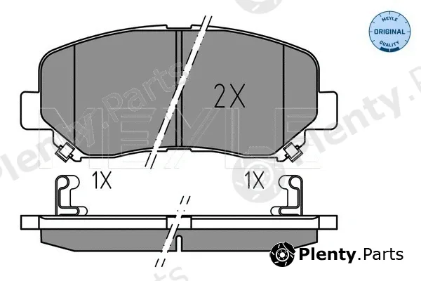Meyle 0252556416 — Brake Pad Set, disc brake MEYLE-ORIGINAL: True to OE.